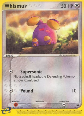 Whismur Nintendo Black Star Promos Pokemon Card