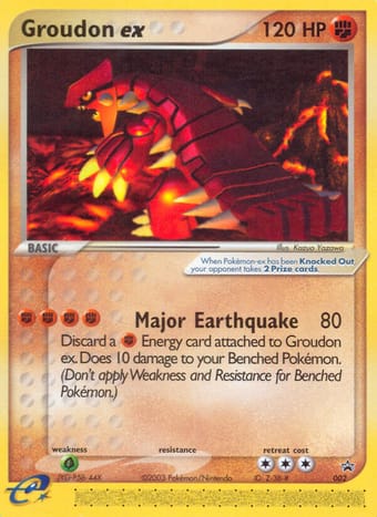 Groudon ex Nintendo Black Star Promos Pokemon Card