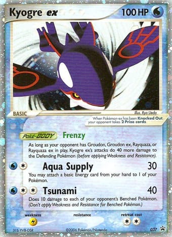 Kyogre ex Nintendo Black Star Promos Pokemon Card
