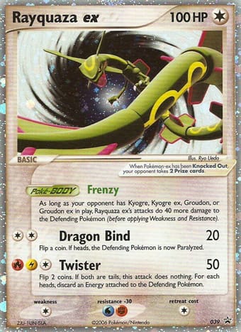 Rayquaza ex Nintendo Black Star Promos Pokemon Card