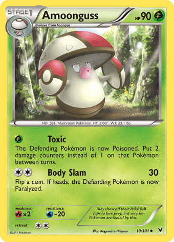 Amoonguss Noble Victories Pokemon Card
