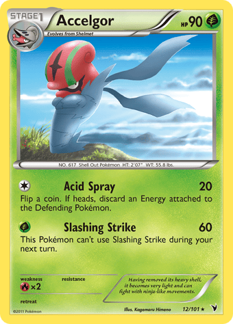 Accelgor Noble Victories Pokemon Card