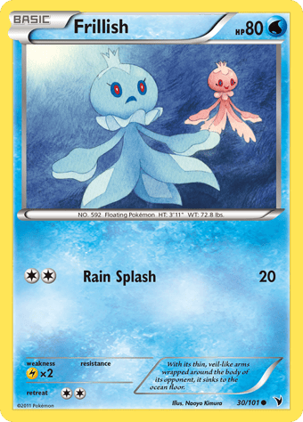 Frillish Noble Victories Pokemon Card