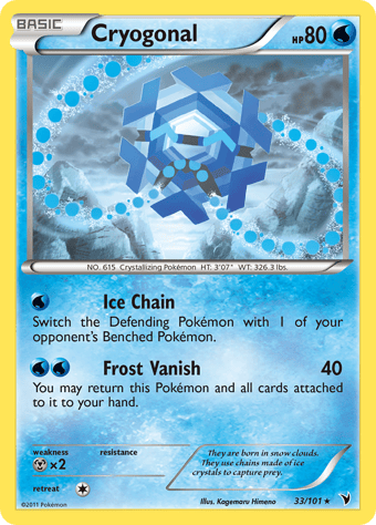 Cryogonal Noble Victories Pokemon Card