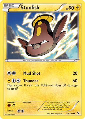 Stunfisk Noble Victories Pokemon Card
