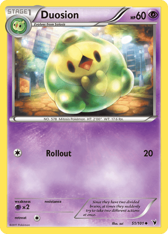 Duosion Noble Victories Pokemon Card
