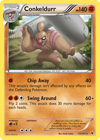 Conkeldurr Noble Victories Pokemon Card
