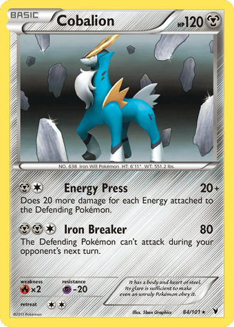 Cobalion Noble Victories Pokemon Card
