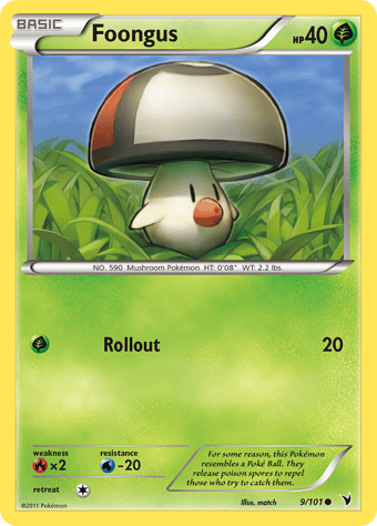 Foongus Noble Victories Pokemon Card