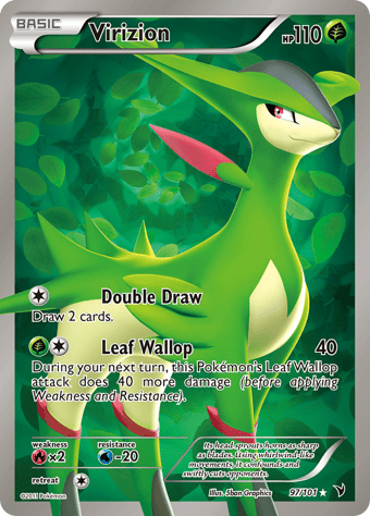 Virizion Noble Victories Pokemon Card