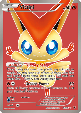 Victini Noble Victories Pokemon Card