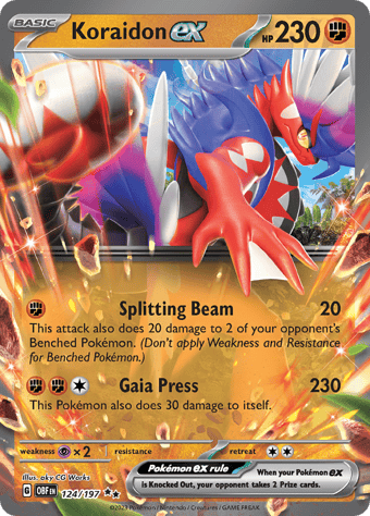 Koraidon ex Obsidian Flames Pokemon Card