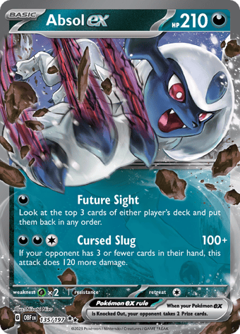 Absol ex Obsidian Flames Pokemon Card