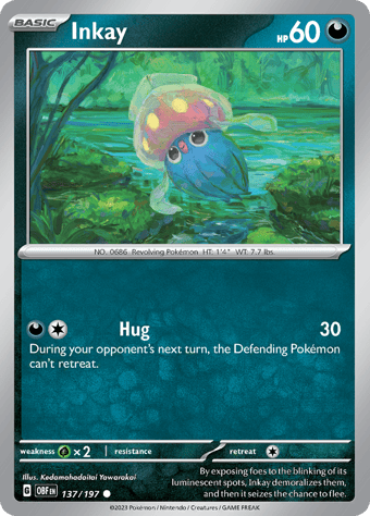 Inkay Obsidian Flames Pokemon Card