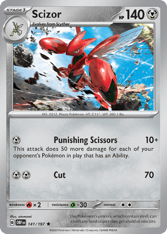 Scizor Obsidian Flames Pokemon Card