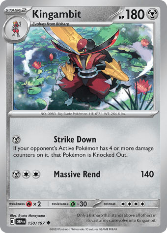 Kingambit Obsidian Flames Pokemon Card