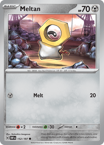 Meltan Obsidian Flames Pokemon Card