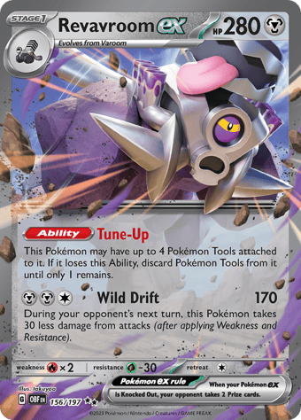 Revavroom ex Obsidian Flames Pokemon Card