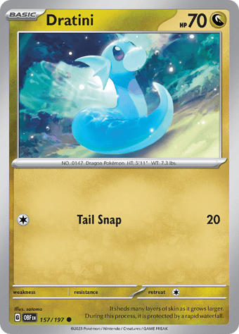 Dratini Obsidian Flames Pokemon Card