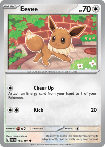 Eevee Obsidian Flames Pokemon Card