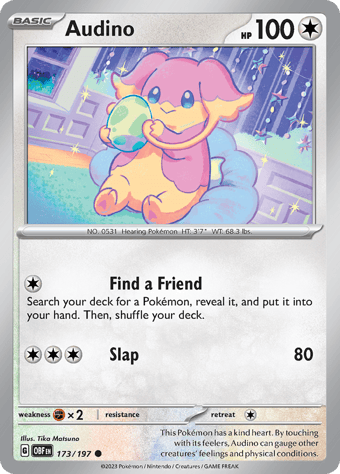 Audino Obsidian Flames Pokemon Card
