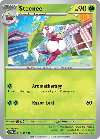 Steenee Obsidian Flames Pokemon Card