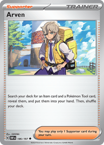 Arven Obsidian Flames Pokemon Card