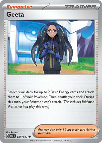 Geeta Obsidian Flames Pokemon Card