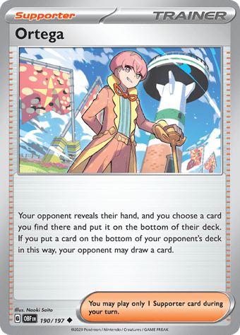 Ortega Obsidian Flames Pokemon Card
