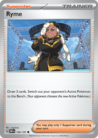 Ryme Obsidian Flames Pokemon Card