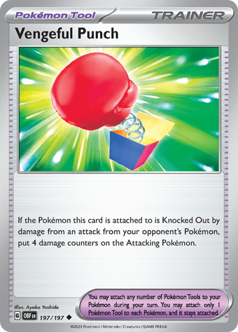 Vengeful Punch Obsidian Flames Pokemon Card