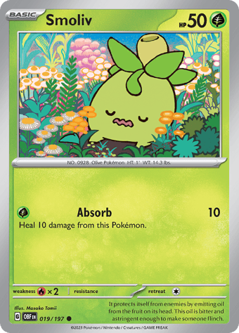 Smoliv Obsidian Flames Pokemon Card
