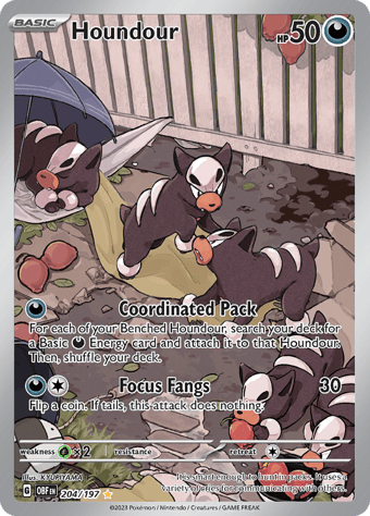 Houndour Obsidian Flames Pokemon Card