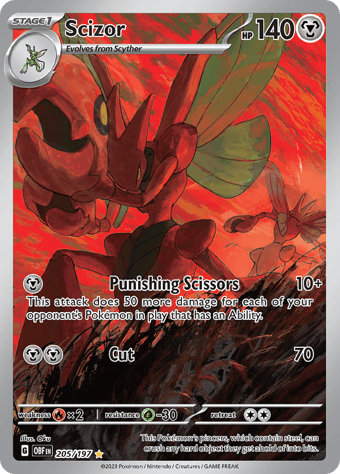 Scizor Obsidian Flames Pokemon Card