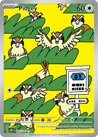 Pidgey Obsidian Flames Pokemon Card