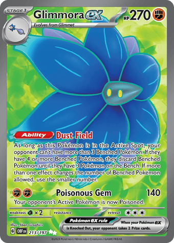 Glimmora ex Obsidian Flames Pokemon Card