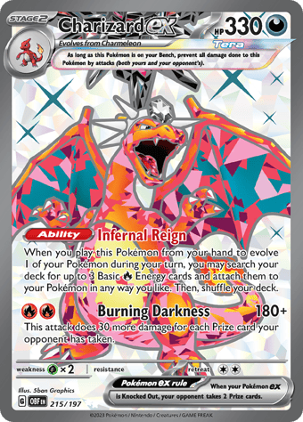 Charizard ex Obsidian Flames Pokemon Card