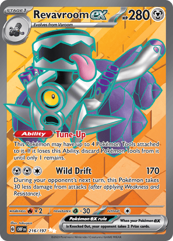 Revavroom ex Obsidian Flames Pokemon Card