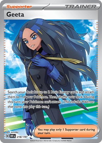 Geeta Obsidian Flames Pokemon Card