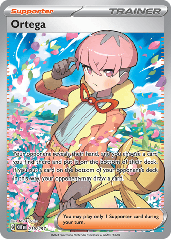 Ortega Obsidian Flames Pokemon Card