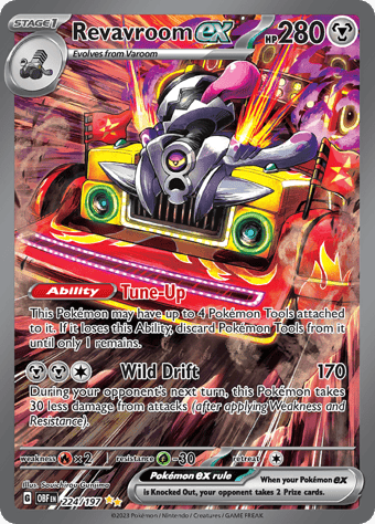 Revavroom ex Obsidian Flames Pokemon Card