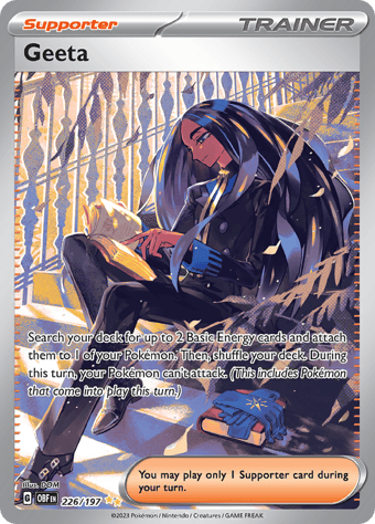 Geeta Obsidian Flames Pokemon Card