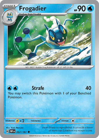 Frogadier Obsidian Flames Pokemon Card