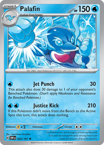Palafin Obsidian Flames Pokemon Card