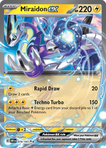 Miraidon ex Obsidian Flames Pokemon Card