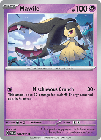 Mawile Obsidian Flames Pokemon Card