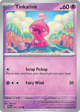 Tinkatink Paldea Evolved Pokemon Card