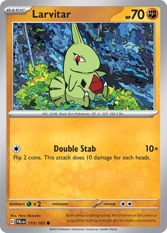 Larvitar Paldea Evolved Pokemon Card