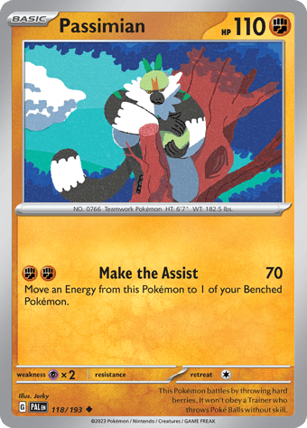 Passimian Paldea Evolved Pokemon Card