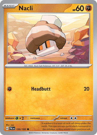 Nacli Paldea Evolved Pokemon Card